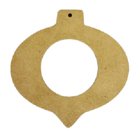 Center Frame Teardrop Infinity Ornament