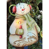 Charlie Candle Snowman Ornament