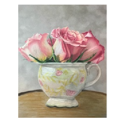 Teacup Roses E-Pattern By Debbie Cushing