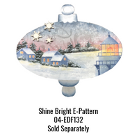 7" Oval Bulb Ornament