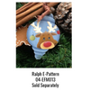 Wide Oval Laser Ornament