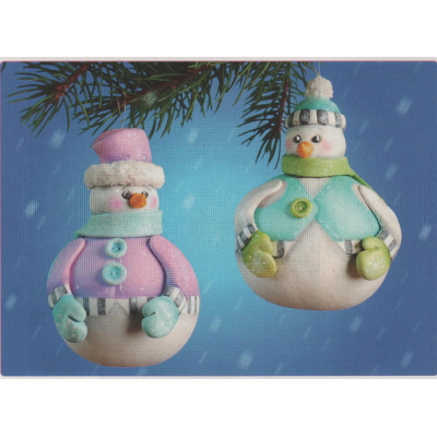 Rolly Polly Snow Couple E-Pattern By Linda Hollander