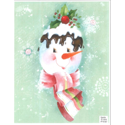 Chocolate Cherry Snowman E-Pattern By Sandra Malone