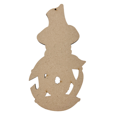 Carson "Joy" Snowman Wood Ornament