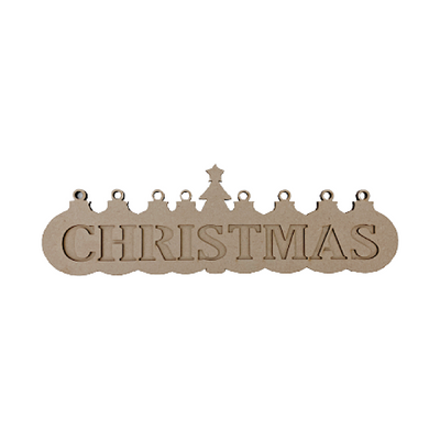 Christmas Overlay 2pc Plaque