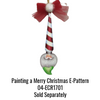 Painting a Merry Christmas Ornament