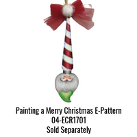 Painting a Merry Christmas Ornament