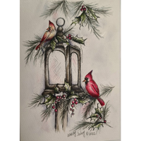 Christmas Cards Pen & Ink E-Pattern by Wendy Fahey