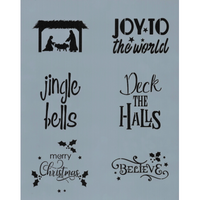 Word Blocks: Christmas Stencil