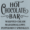 Hot Chocolate Bar Stencil