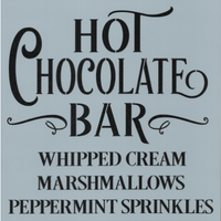 Hot Chocolate Bar Stencil