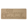 Vintage Merry Christmas Layered Plaque