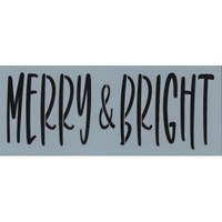 Whimsical Merry & Bright Stencil