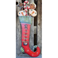 Prim Christmas Stocking E-Pattern by Deb Antonick