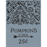Pumpkin Cart Stencil