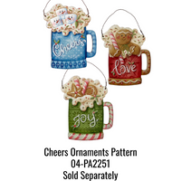 Cheer Ornaments Stencil