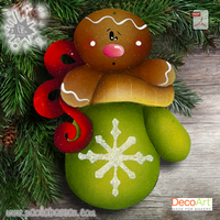 Ginger Christmas Glove Ornament By Paola Bassan