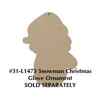 Snowman Christmas Glove Ornament E-Pattern By Paola Bassan