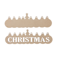 Christmas Overlay 2pc Plaque