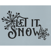 Let It Snow Stencil