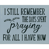 I Still Remember Stencil