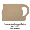 Snowy Mug Ornaments Pattern by Chris Haughey