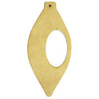 Side Frame Tall Teardrop Infinity Ornament