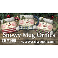 Snowy Mug Ornaments Pattern by Chris Haughey