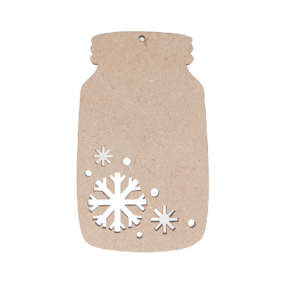 Mason Jar Snowflake Ornament