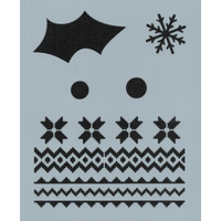 Snow Buddy Stencil