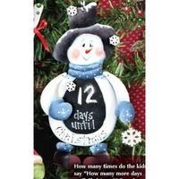 Snowman Countdown Ornament