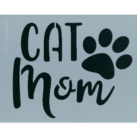 Cat Mom Stencil