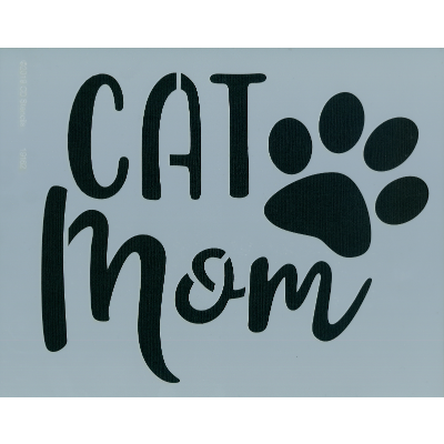 Cat Mom Stencil