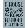 Paw Prints Stencil
