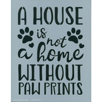 Paw Prints Stencil