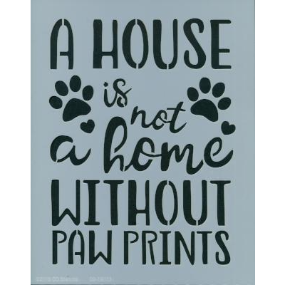 Paw Prints Stencil