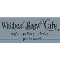 Witches Brew Cafe Stencil