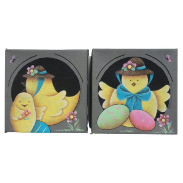 Hen and Chick Mini Canvasses E-Pattern by Sue Cochrane