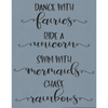 Dance with Fairies Stencil