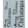 Merry Christmas Word Stencil