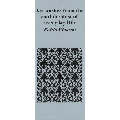 Picasso Quote Art Journaling Stencil