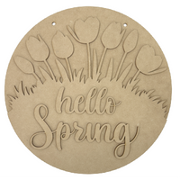Hello Spring Tulips Hanger Kit