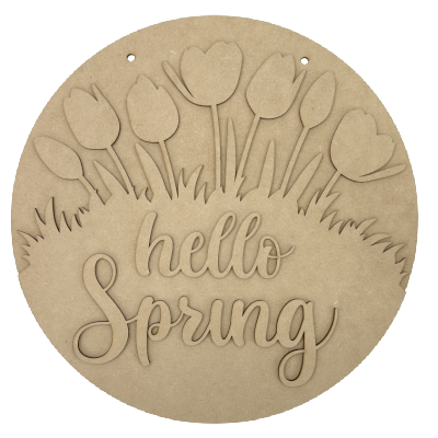 Hello Spring Tulips Hanger Kit
