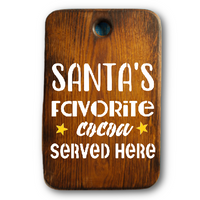 Santa's Favorite Cocoa Stencil
