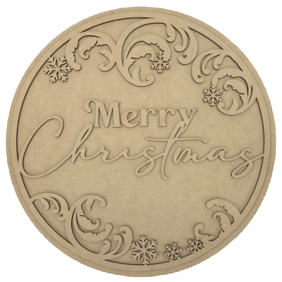 Merry Christmas Flourish Hanger Kit