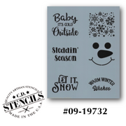 Word Blocks: Winter Stencil