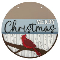Merry Christmas Cardinal Hanger Kit