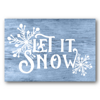 Let It Snow Stencil