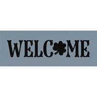Welcome - Clover Stencil