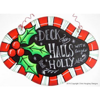 Deck the Halls Garden Plaque E-Pattern